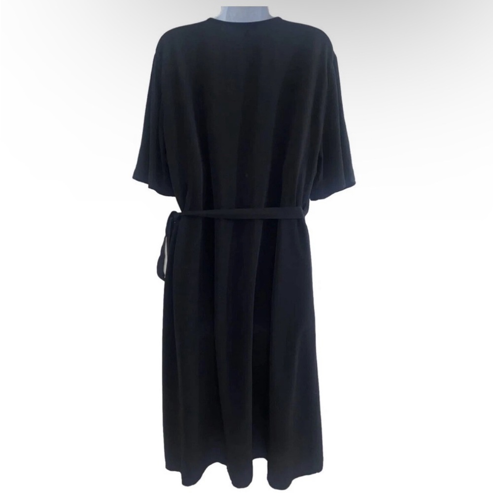 Eileen Fisher Womens Tencel Wrap Career Dress Size 14 Knee Length EUC - Picture 7 of 12